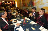 Professor Kenneth Young with guests at the High Table Dinner